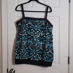 Merona teal bathing suit top